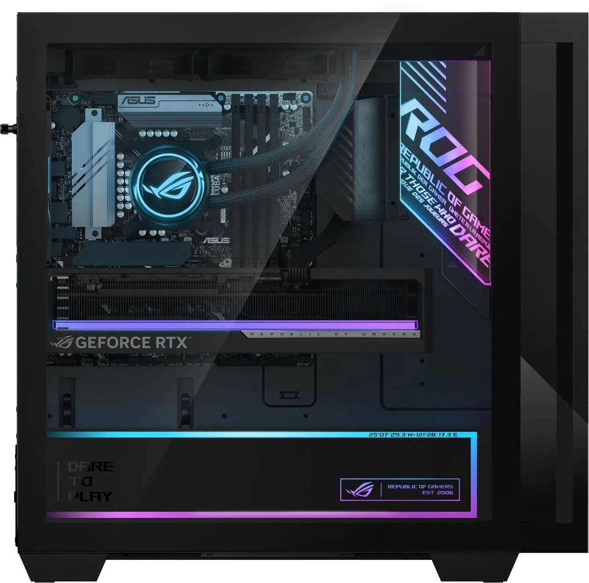 ASUS ROG G700TF-7265KF225W Gaming PC - RTX 5070 Ti - 32GB - 2TB SSD - Zwart