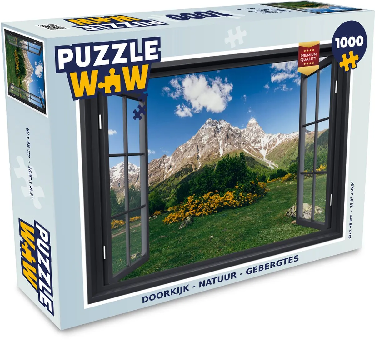 PuzzleWow Natuur Berg Legpuzzel 1000 Stuks - Multicolor