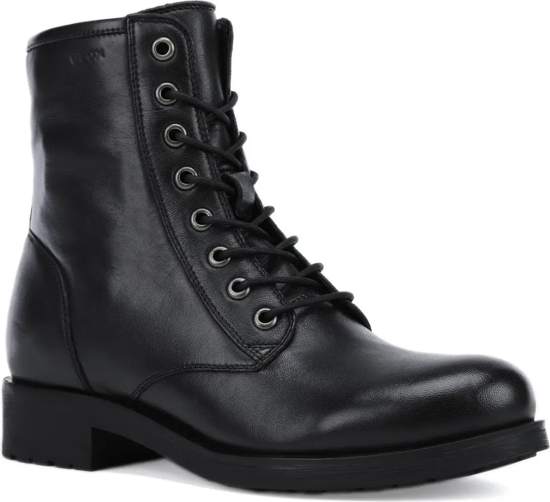 Geox D Rawelle Dames Laarzen 37 - Zwart