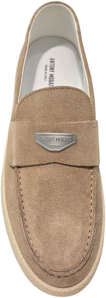 Antony Morato MMFW01890 LE300005 Instappers - Bruin Suede - 42