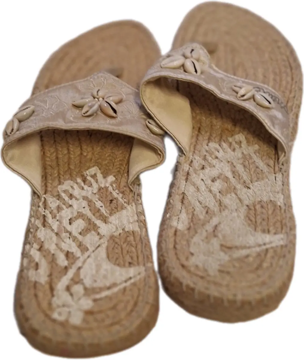 O,NEILL-MERCY-ESPADRILLE SLIPPER-PEARLSAND-SIZE 40