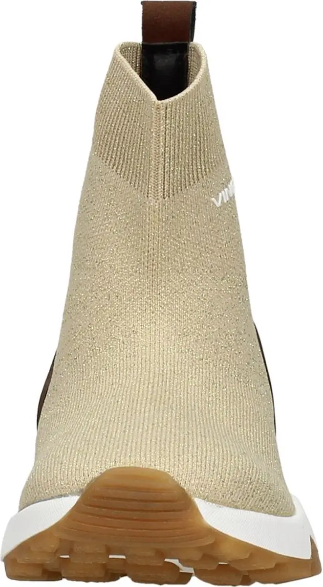 Vingino Gina Hoge Sneakers Meisjes - Beige - Maat 39 - afbeelding 3 van 6