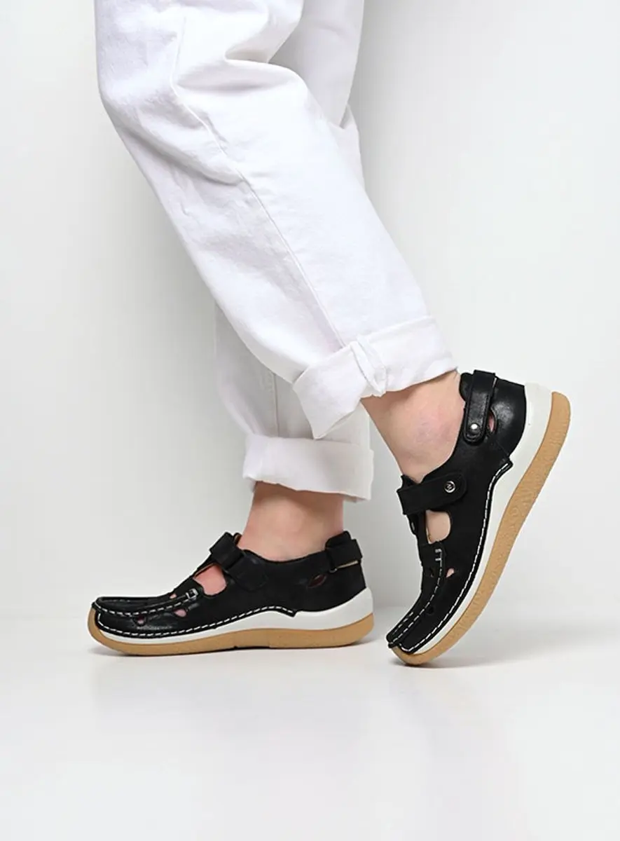 Wolky Dames Esperanza Comfortschoenen 38 - Zwart - afbeelding 6 van 6