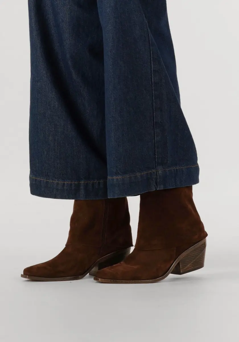 Shabbies Amsterdam Jaira Double Ankle Boot - Bruin - Maat 36