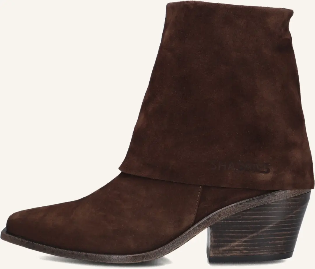 Shabbies Amsterdam Jaira Double Ankle Boot - Bruin - Maat 36