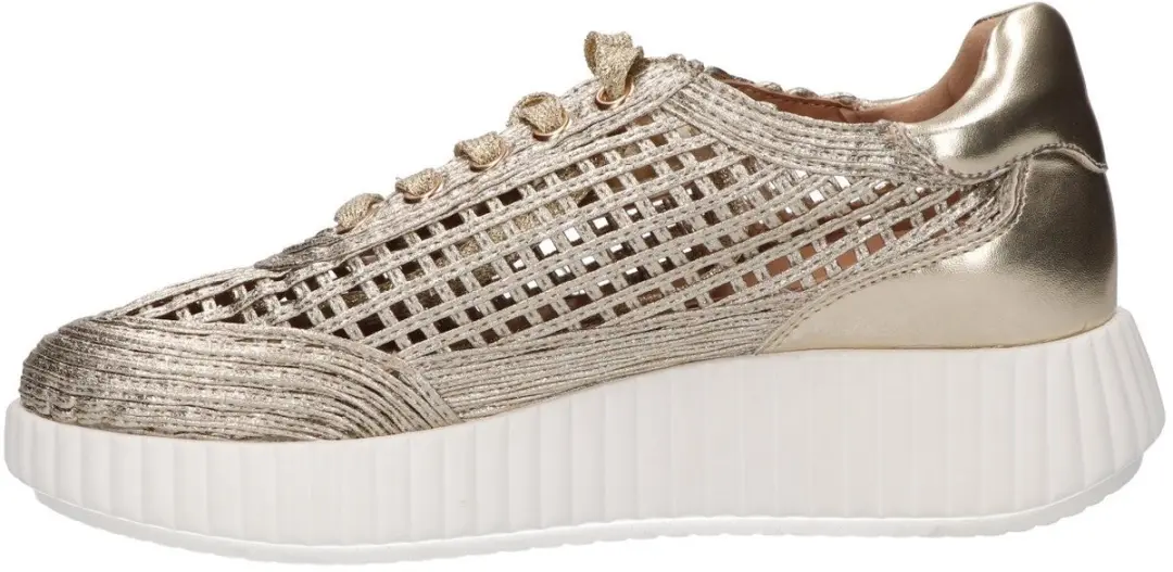 La Strada Sneaker Goud Textiel