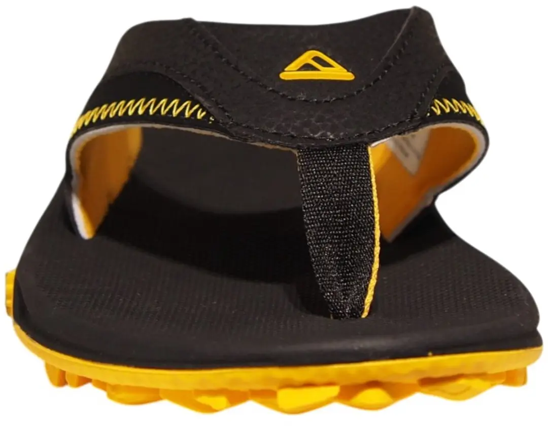 Reef Fanning Pregame Teenslippers 45 - Zwart/Geel - afbeelding 5 van 6