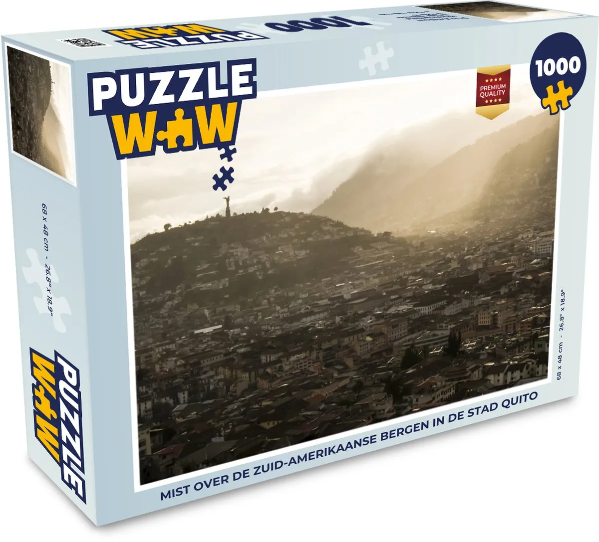 PuzzleWow Legpuzzel Quito 1000 Stuks - Multicolor