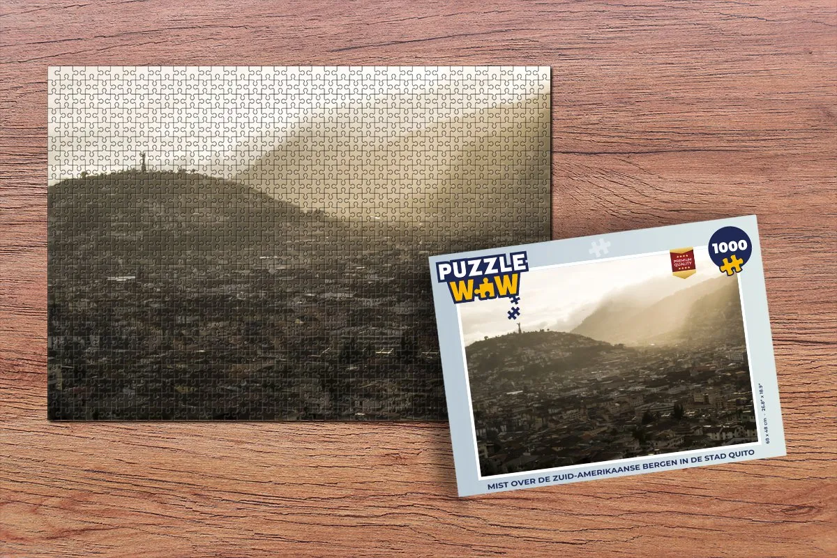 PuzzleWow Legpuzzel Quito 1000 Stuks - Multicolor
