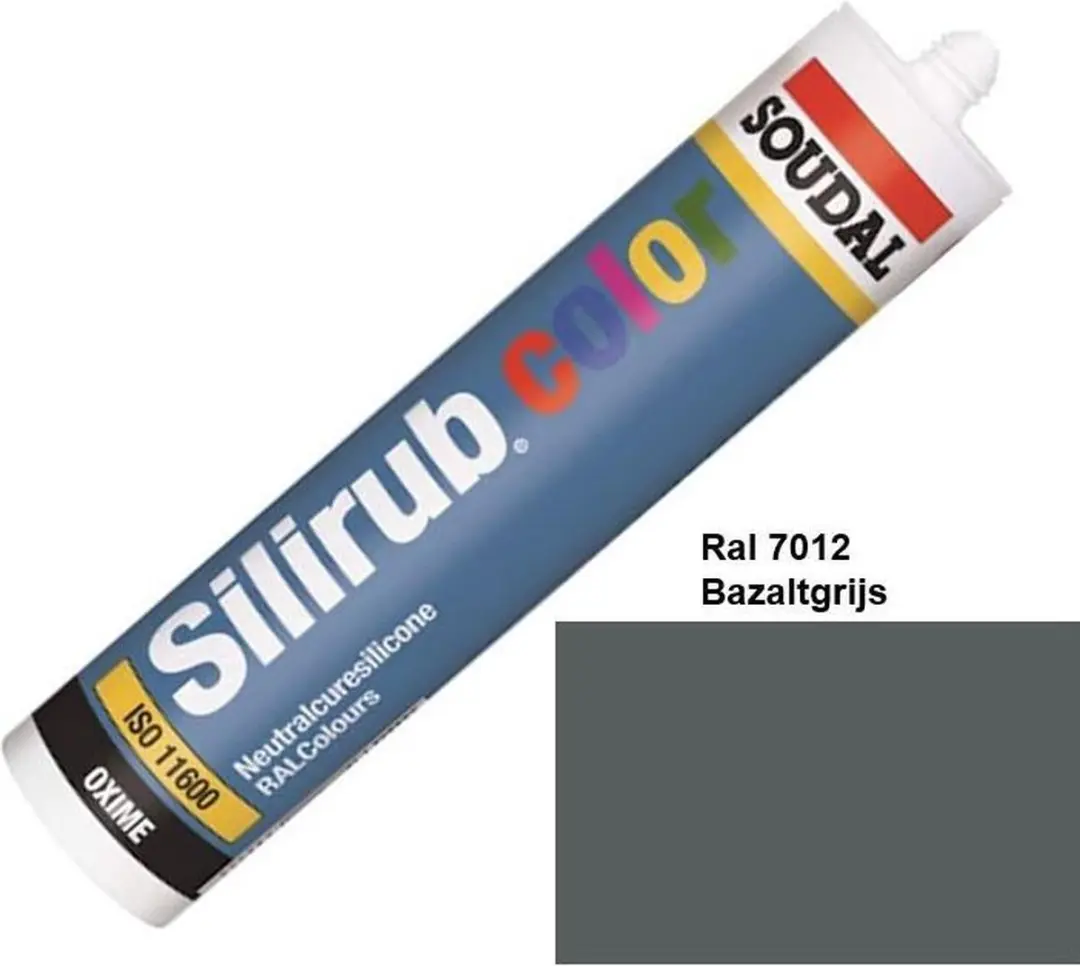 Soudal Silirub Color Kit 310ml - RAL 7012 Basaltgrijs - afbeelding 3 van 4