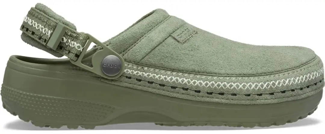 Crocs Classic Crafted Vegan Suede Stitch Klompen Groen EU 42-43