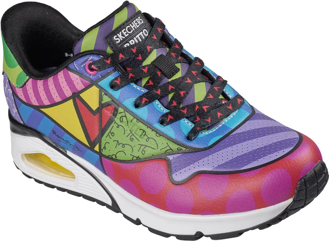 Skechers Dames UNO Stand on Air Slip Ins Sneakers Multi