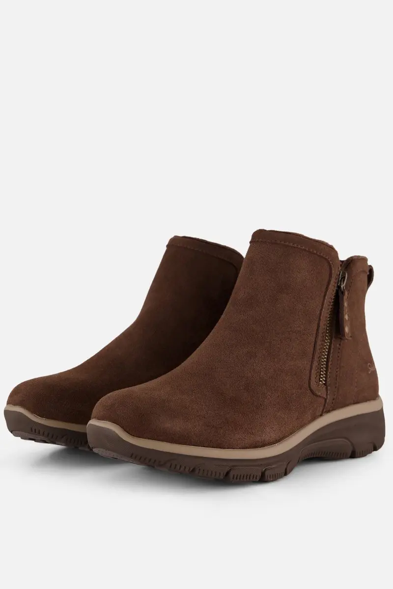 Skechers Easy Going Enkellaarsjes bruin Suède