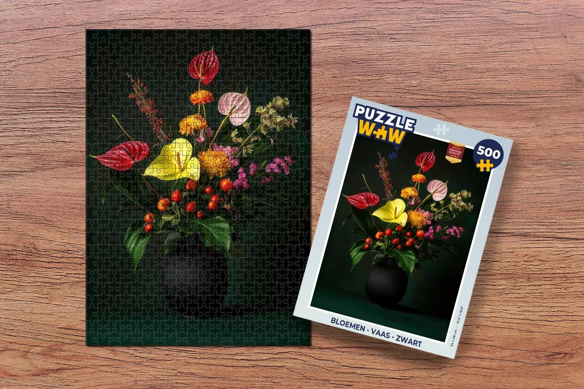 PuzzleWow Bloemen Vaas Legpuzzel 500 Stuks - MPN 8721179515721 - Boeket