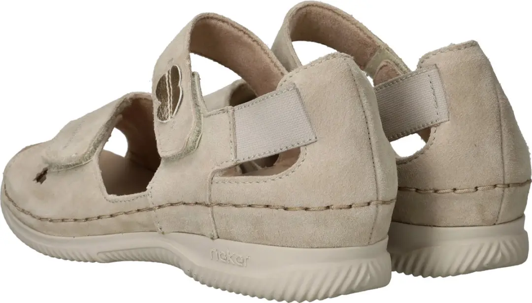 Rieker V7474 Dames Sandalen - Beige - Maat 39