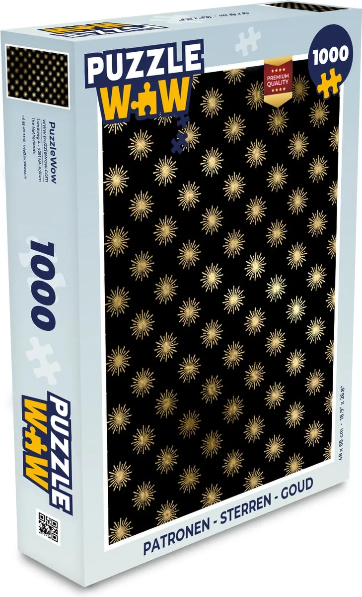 PuzzleWow Sterren Legpuzzel 1000 Stuks - Multicolor