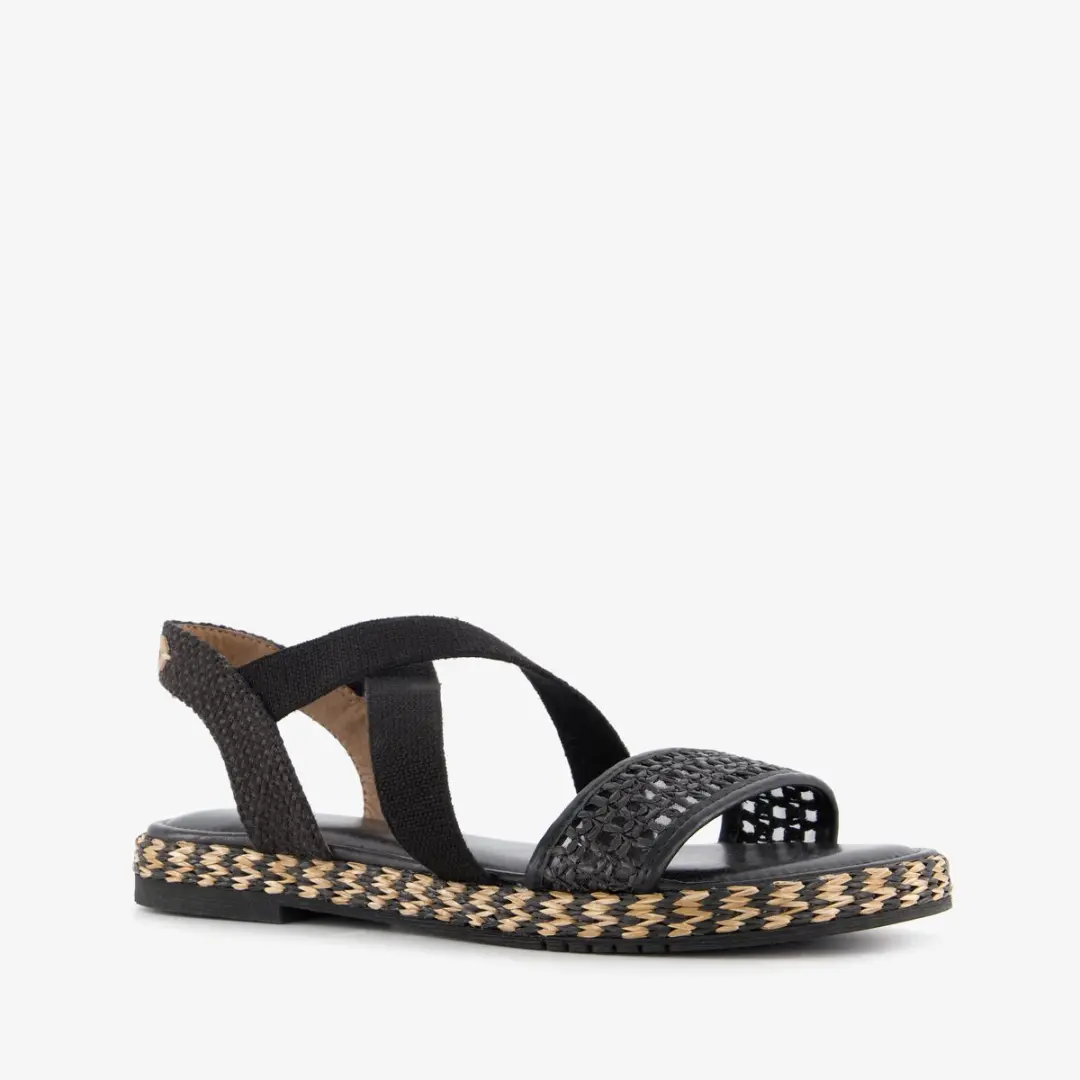 Tamaris dames sandalen zwart goud