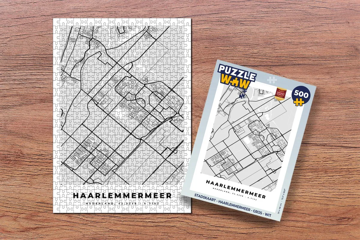 PuzzleWow Haarlemmermeer Legpuzzel 500 Stuks - Multicolor
