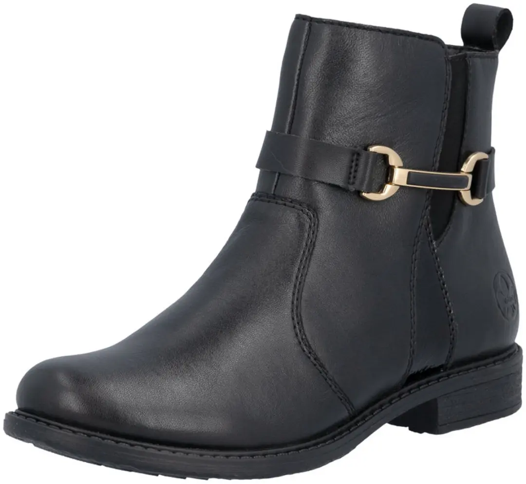 Rieker Dames Enkellaarsjes 74856-00 - Zwart - afbeelding 5 van 6