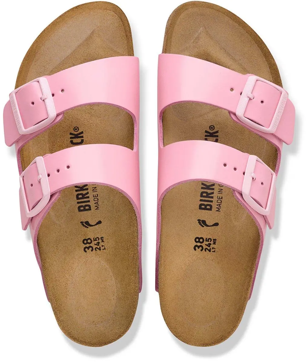 Birkenstock Arizona Natuurlijk Leer Lak Sandalen