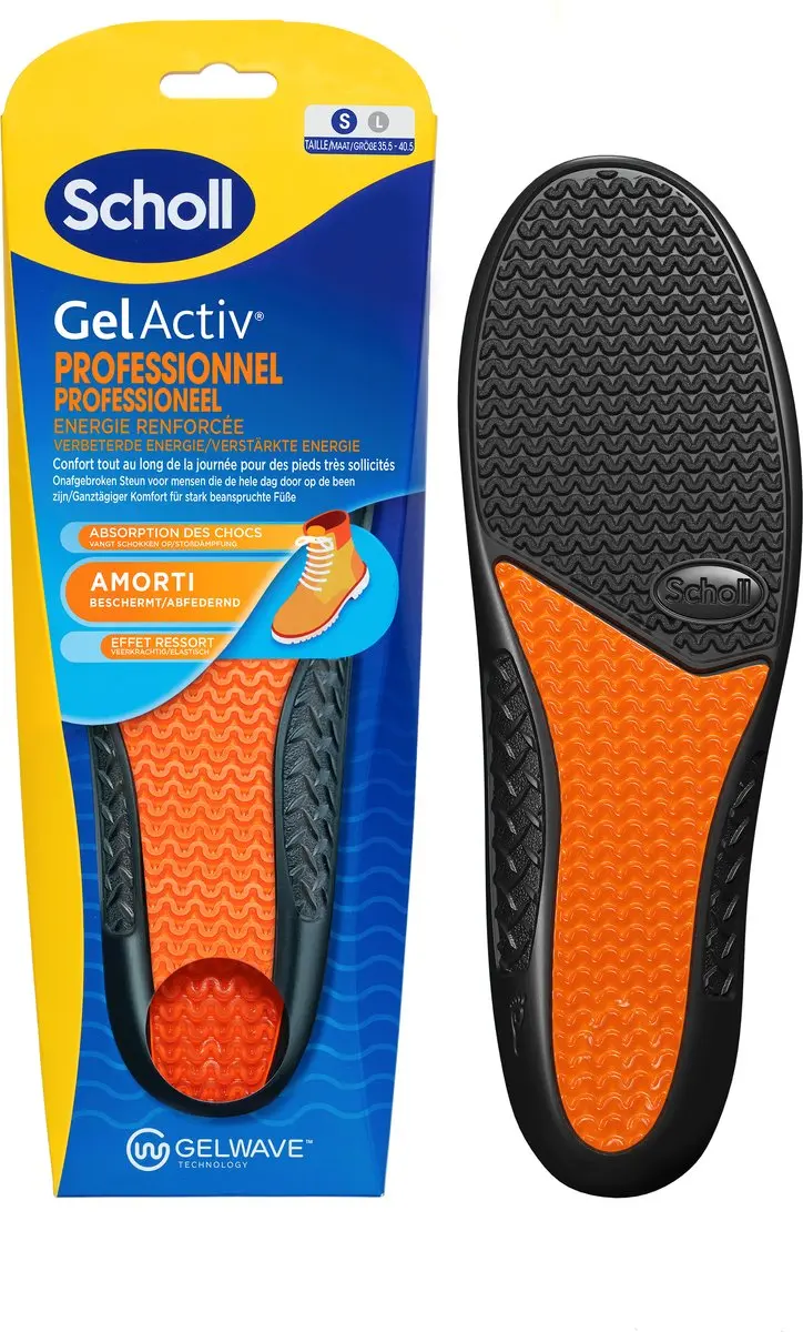 Scholl GelActiv Inlegzolen Professioneel - Small - 35-40.5