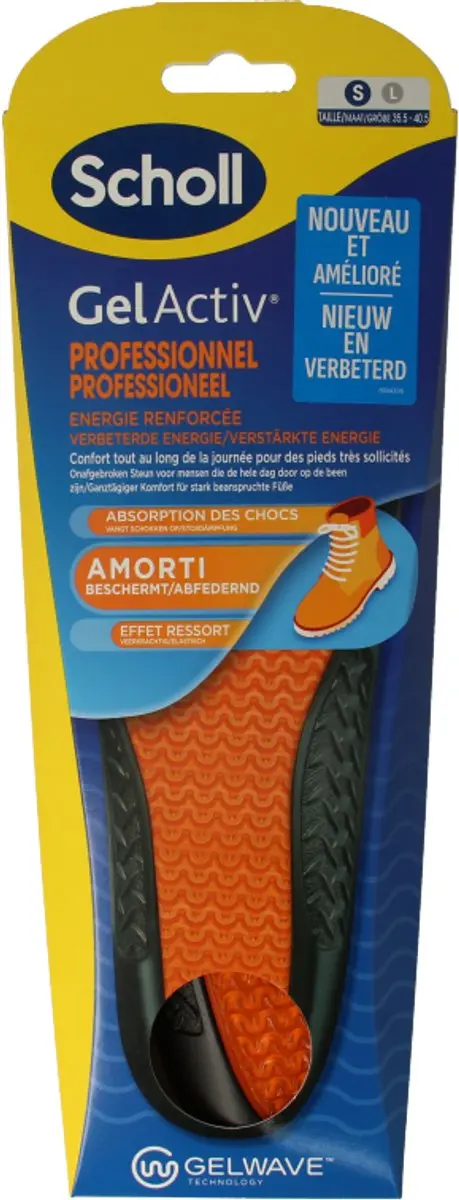 Scholl GelActiv Inlegzolen Professioneel - Small - 35-40.5
