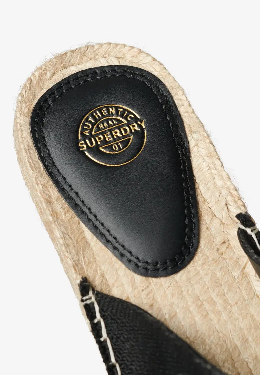 Superdry Espadrille Slippers WF310221A - Dames 37 - Zwart - afbeelding 4 van 6