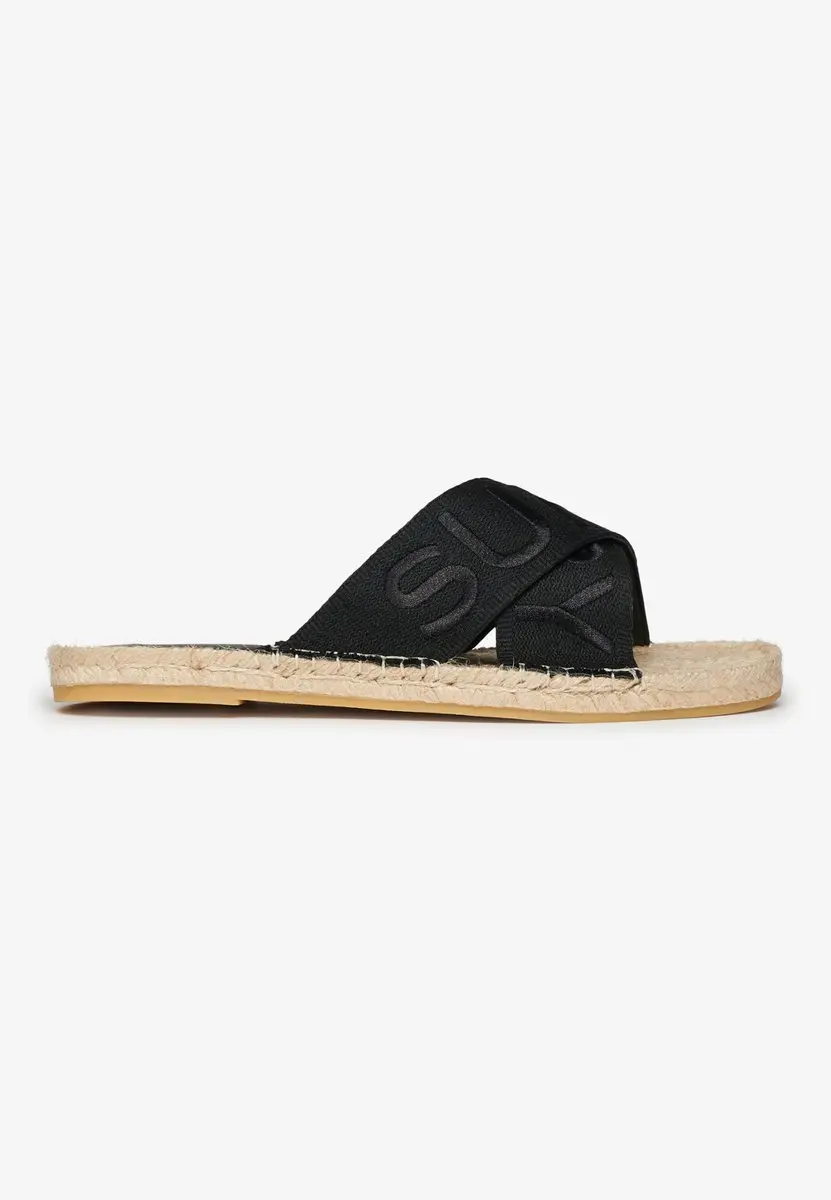Superdry Espadrille Slippers WF310221A - Dames 37 - Zwart - afbeelding 2 van 6