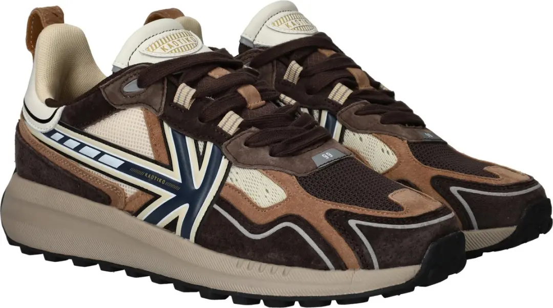 Kaotiko Vancouver Tech Sneakers Heren - Bruin - Maat 42