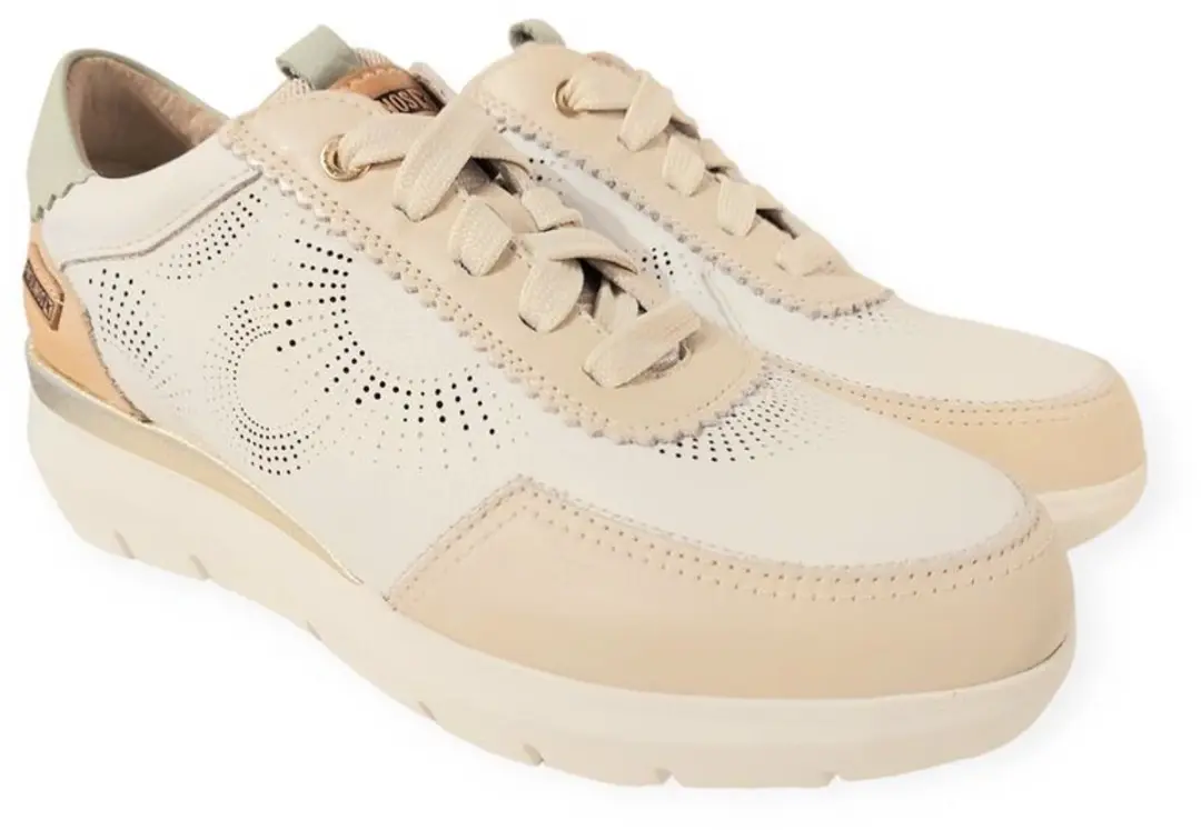 Pikolinos Sneaker Rueda W2A-6553C1 Wit Zand Combi