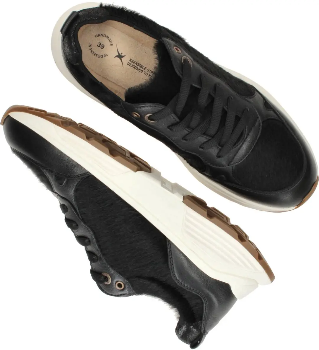 Xsensible Chain Stretchwalker Sneakers - Dames - Zwart - Maat:40
