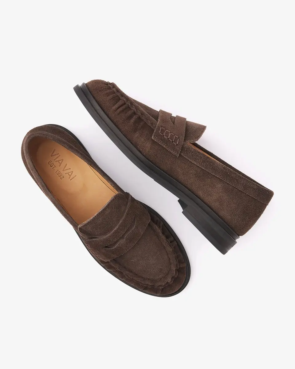 VIA VAI Fae Sarah Loafers - Bruin - Maat 37