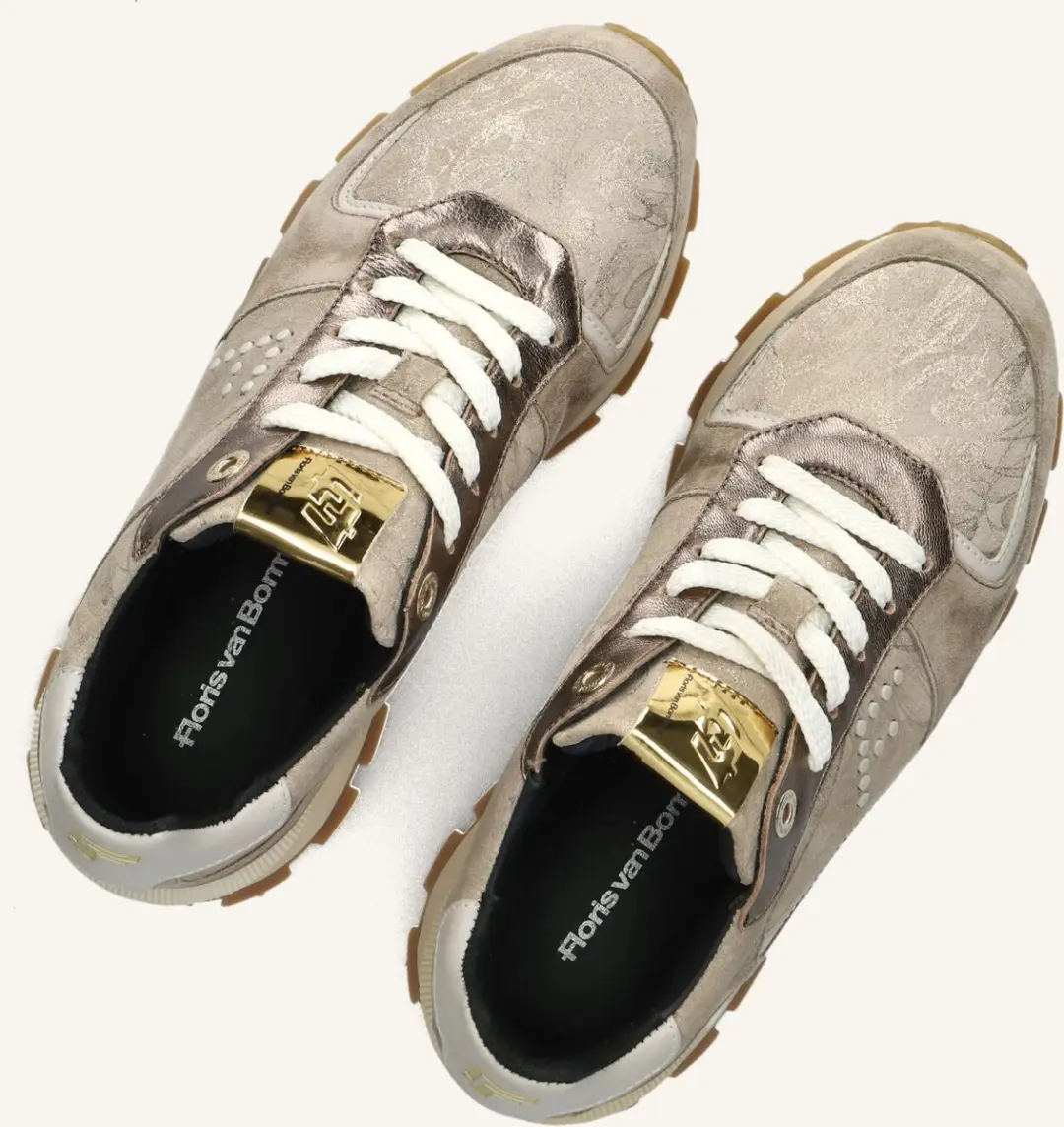 Floris van Bommel Blokki Sneakers Sfw-10084 - Bruin - Dames