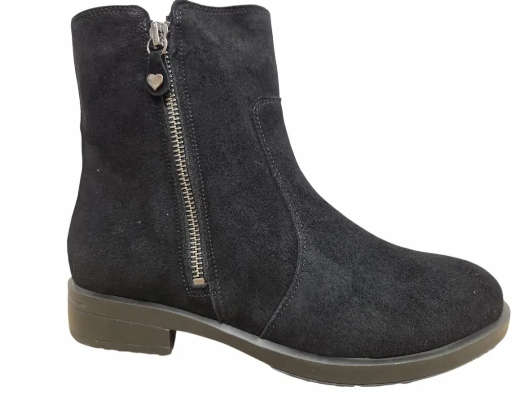 Hartjes 172.1315/30 01.00 G Enkellaarzen Zwart Suede Dames