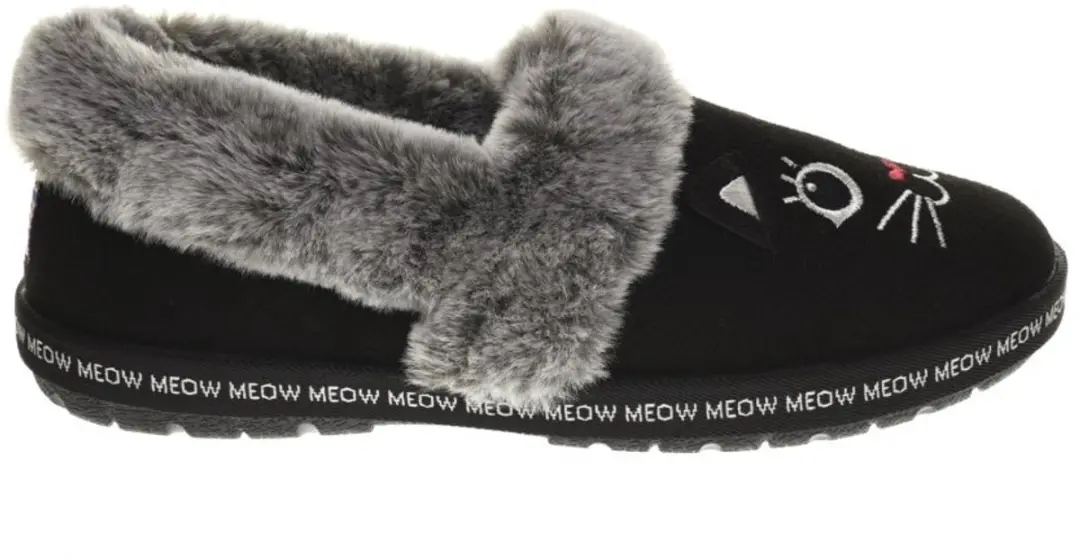 Zwarte Pantoffel Kat Cozy Skechers maat 39.5
