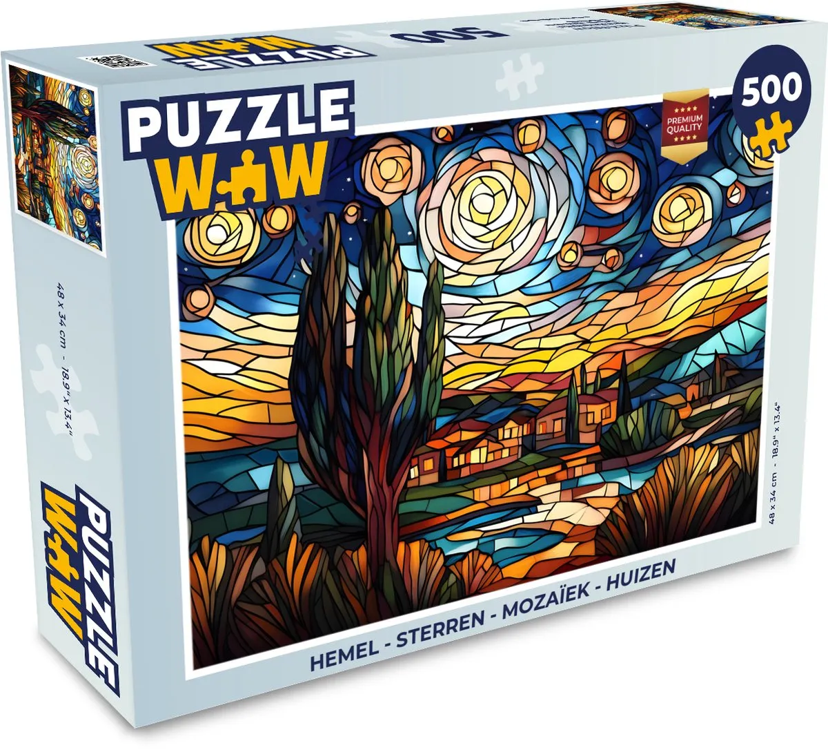 PuzzleWow Hemel Sterren Mozaïek Legpuzzel 500 Stuks