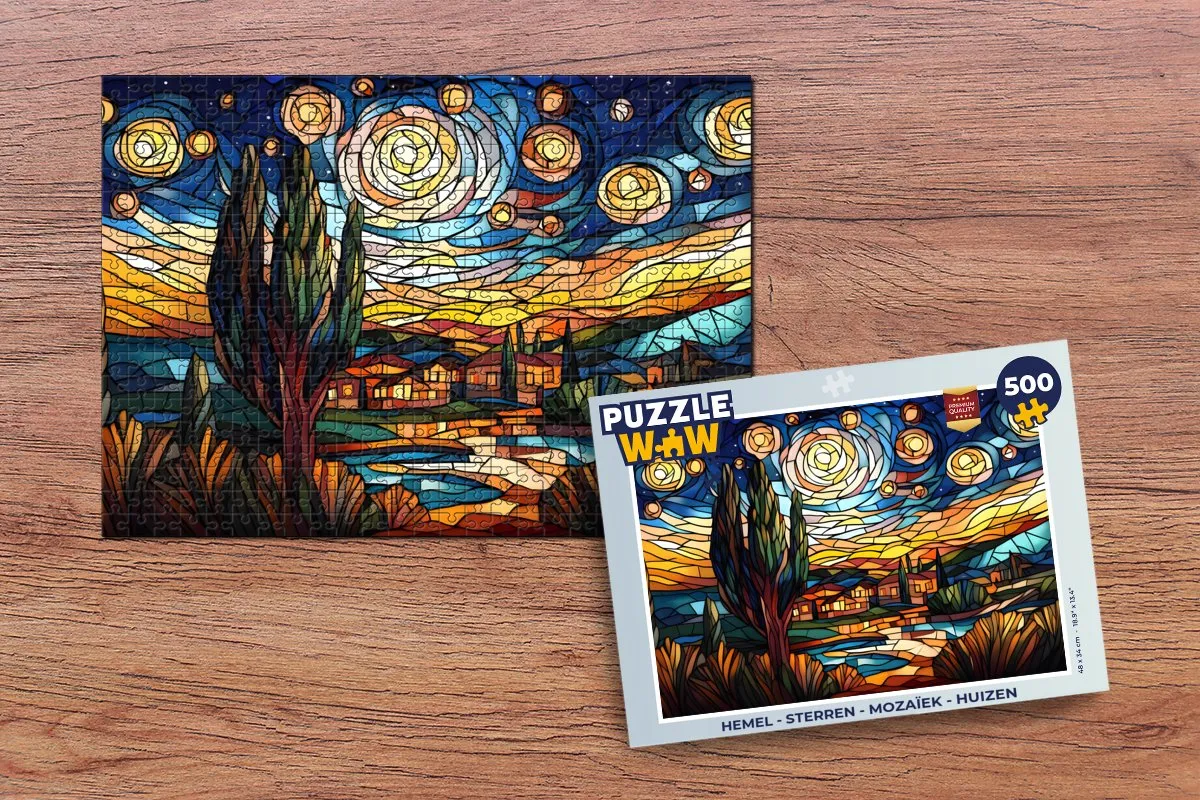 PuzzleWow Hemel Sterren Mozaïek Legpuzzel 500 Stuks