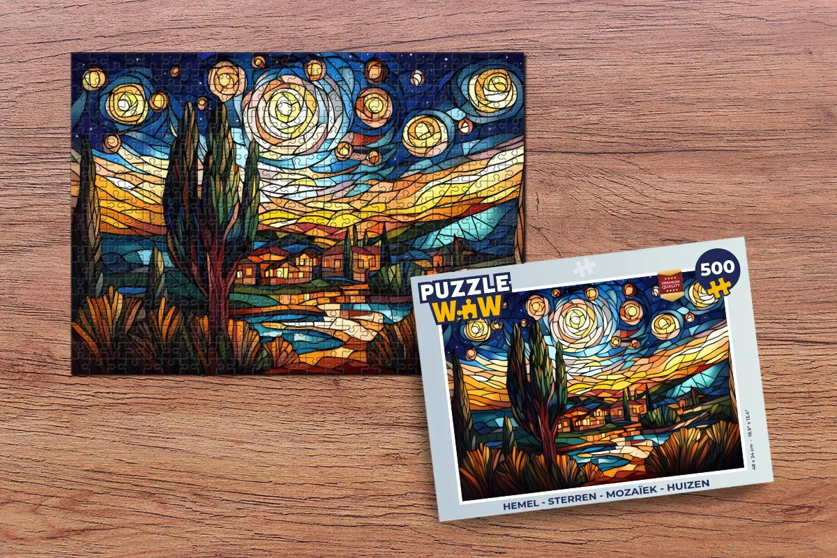 PuzzleWow Hemel Sterren Mozaïek Legpuzzel 500 Stuks