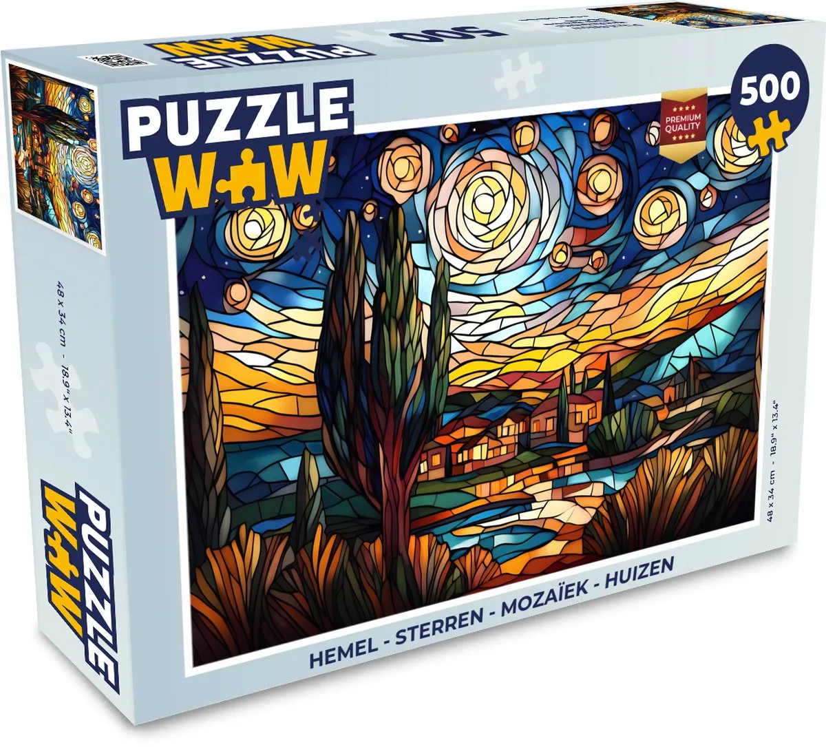 PuzzleWow Hemel Sterren Mozaïek Legpuzzel 500 Stuks