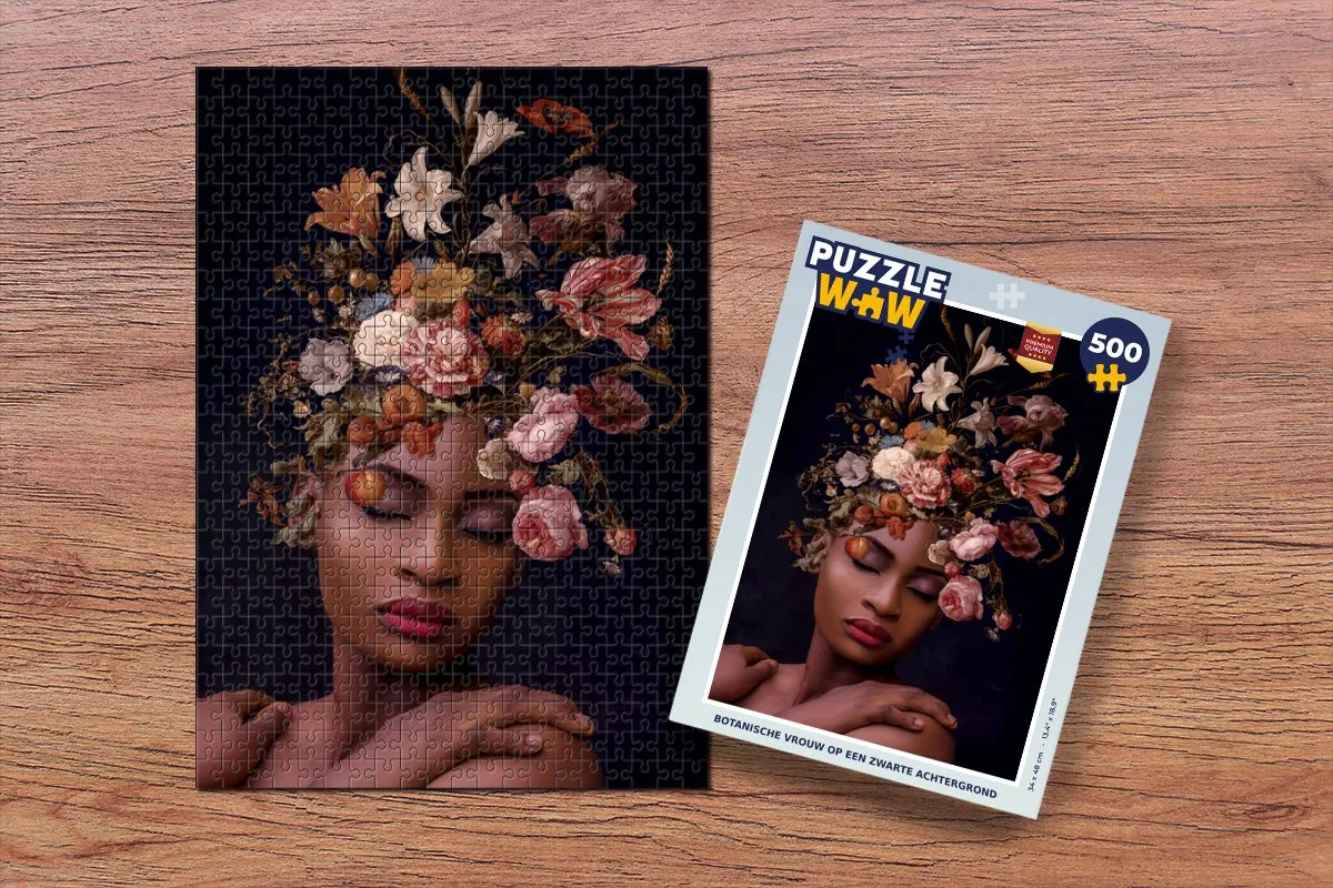 PuzzleWow Boeket Make-up Legpuzzel 500 Stuks - Multicolor