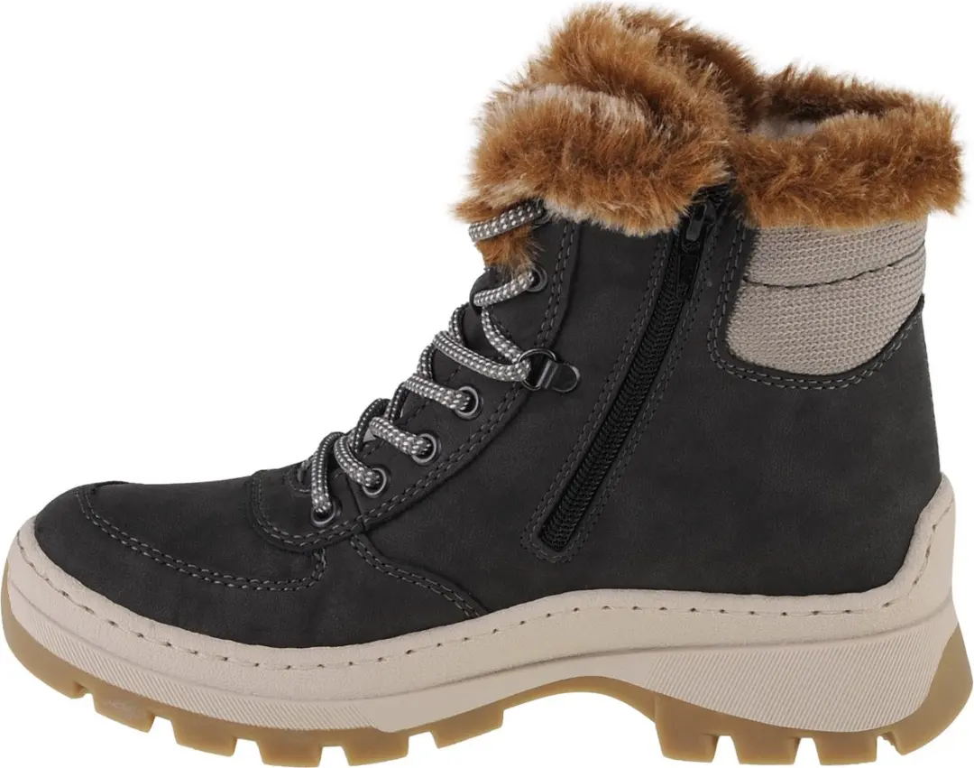 Rieker X9335 Booties - Vrouwen Laarzen 36 - Grijs