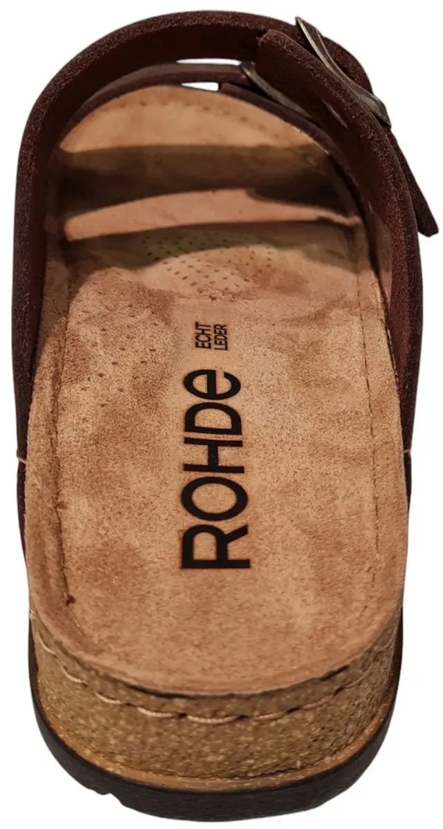 Rohde Leren Heren Slippers - Bruin - 41