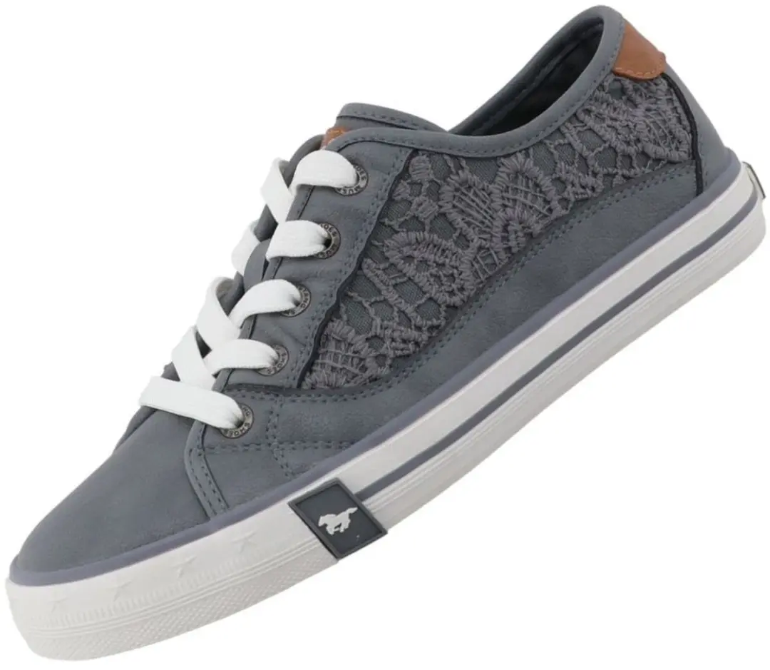 Mustang dames sneaker grijs