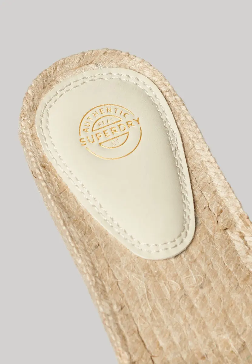 Superdry Espadrille Overlay Slippers 39 - Natural - afbeelding 4 van 6