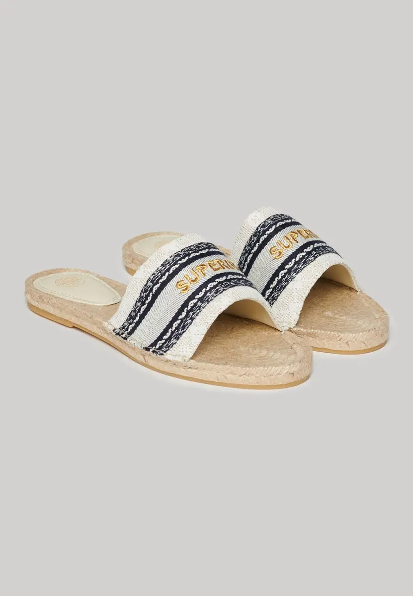 Superdry Espadrille Overlay Slippers 39 - Natural - afbeelding 5 van 6