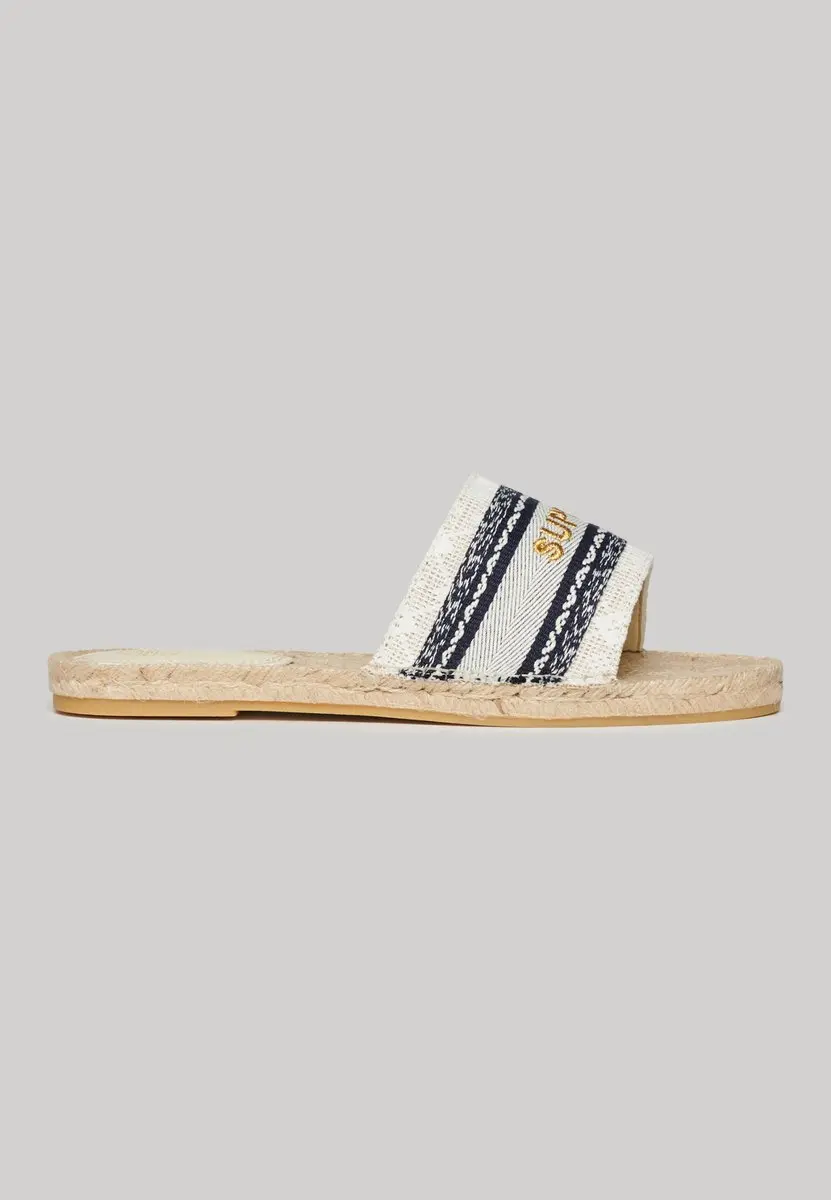 Superdry Espadrille Overlay Slippers 39 - Natural - afbeelding 2 van 6
