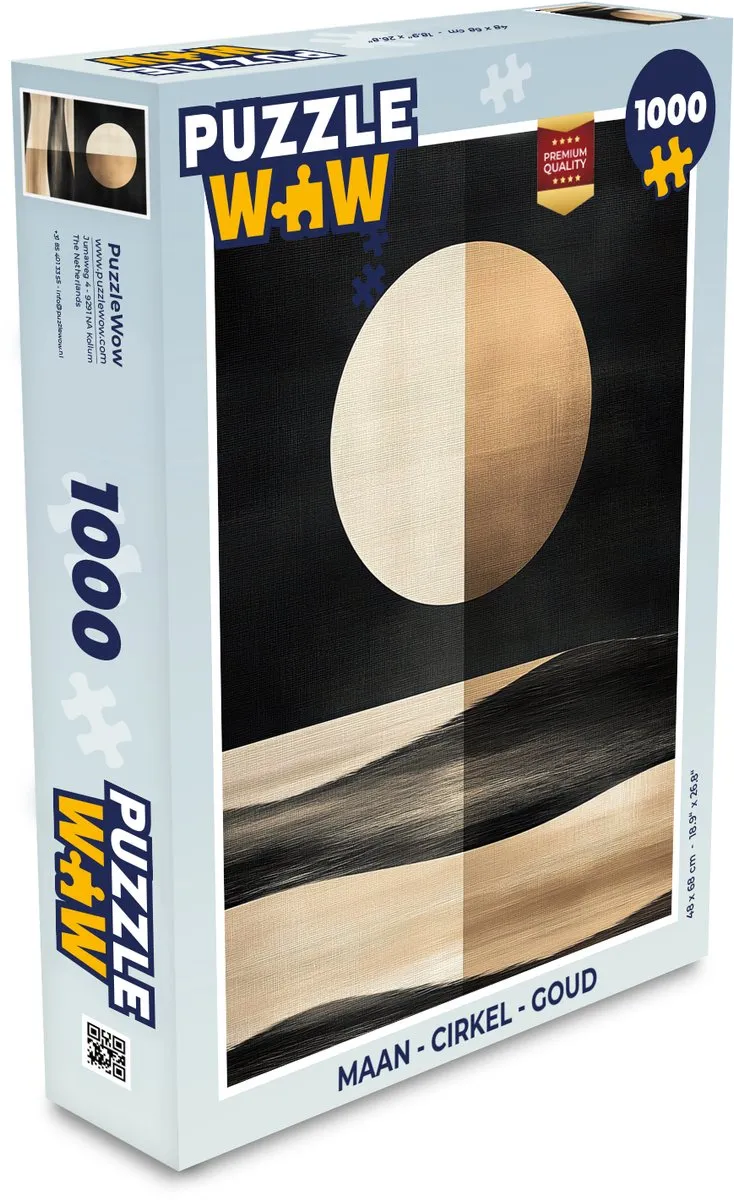 PuzzleWow Maan Legpuzzel 1000 Stuks
