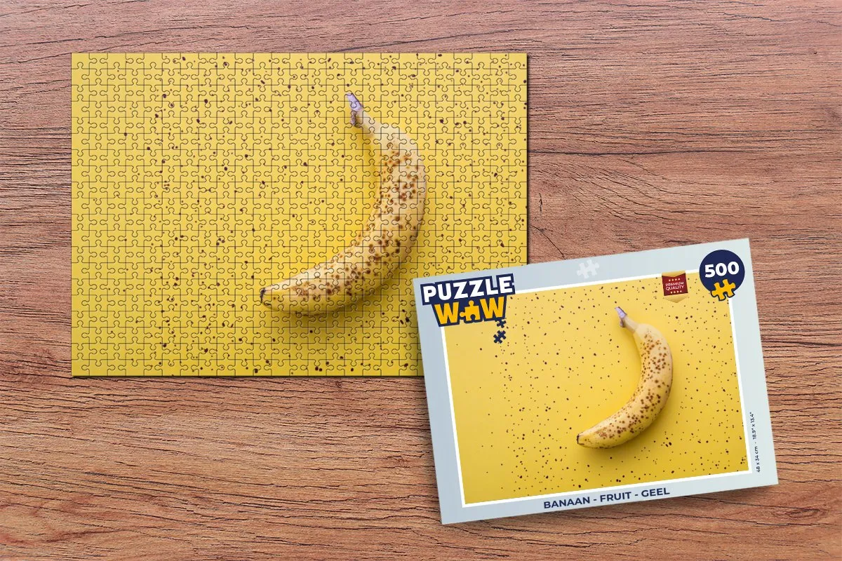 PuzzleWow Banaan Legpuzzel 500 Stuks - Multicolor