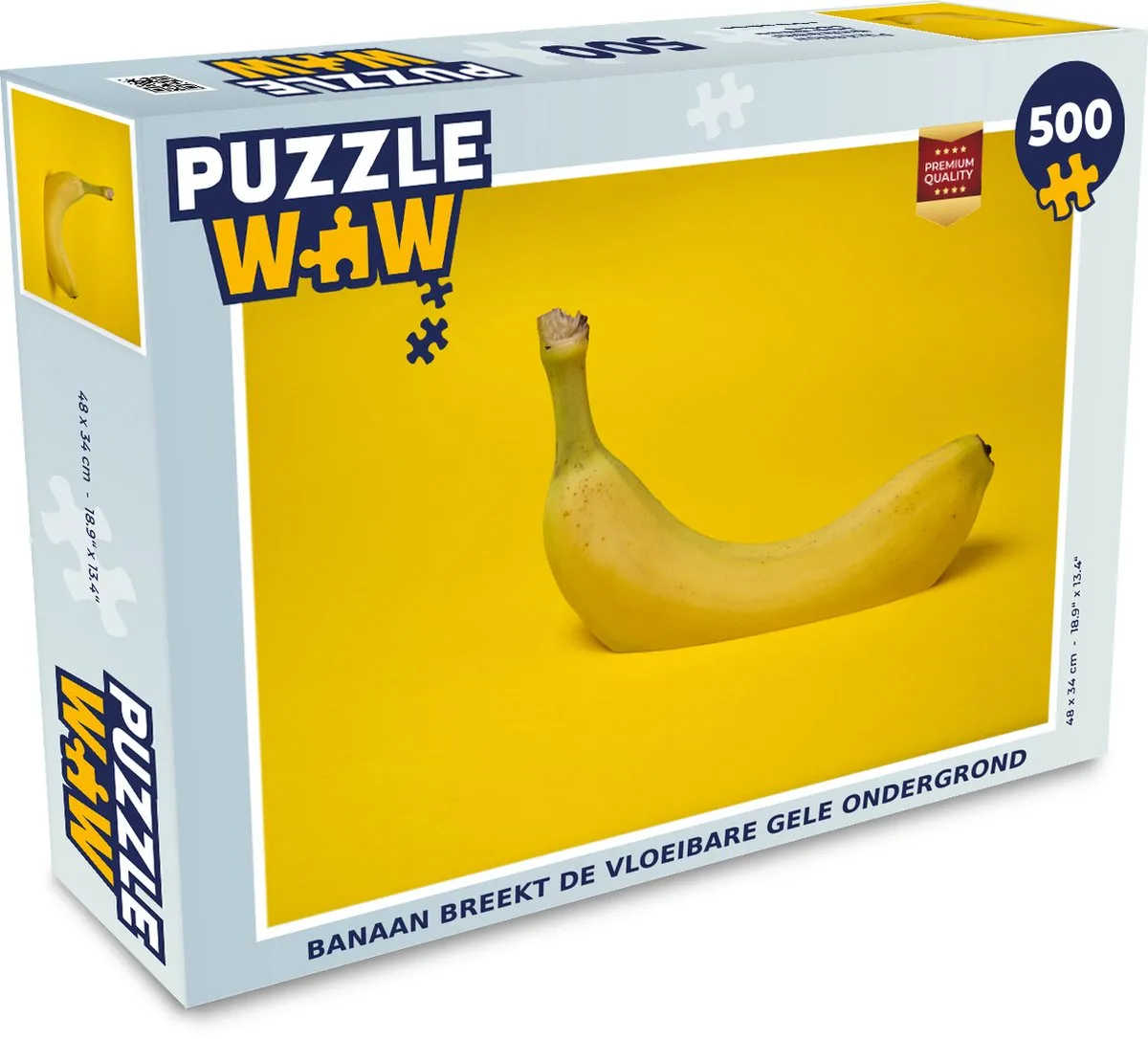 PuzzleWow Banaan Legpuzzel 500 Stuks - Multicolor