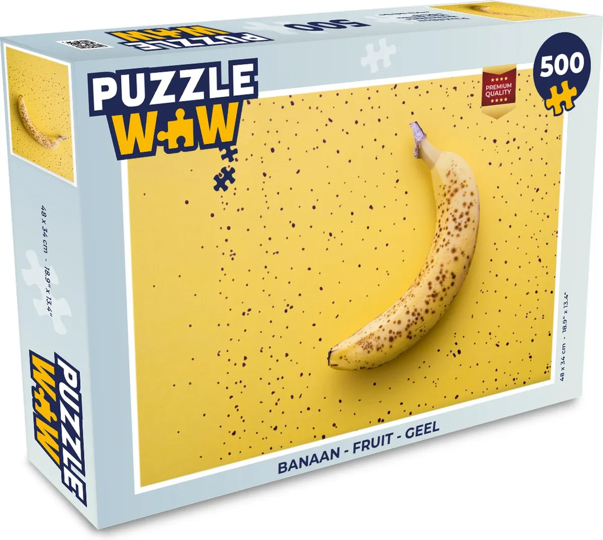 PuzzleWow Banaan Legpuzzel 500 Stuks - Multicolor